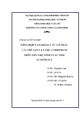 Khóa luận Tổng hợp nanosilica từ vỏ trấu và chế tạo vật liệu composite trên nền nhựa polylactide acid/silica