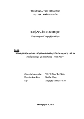 Luận văn Đánh giá hiệu quả của chế phẩm vi sinh Sagi Bio-1 trong xử lý chất lót chuồng nuôi gà tại Tam Dương - Vĩnh Phúc