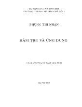 Luận văn Hàm trụ và ứng dụng