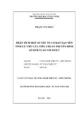 Luận văn Phân tích một số yếu tố cơ bản tạo nên tính ưu việt của tiêu chuẩn truyền hình số DVB-T2 so với DVB-T