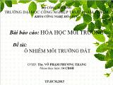 Ô nhiễm môi trường đất - Bùi Văn Sự