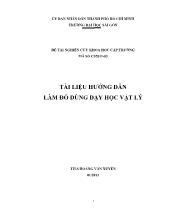 Tài liệu hướng dẫn làm đồ dùng dạy học vật lý