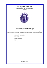 Tiểu luận Nội dung cơ bản của học thuyết đạo đức chính trị - Xã hội của Khổng Tử