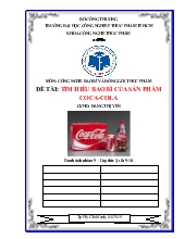 Tìm hiểu bao bì của sản phẩm coca-Cola