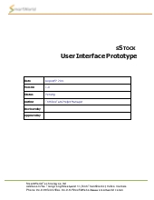 User Interface Prototype