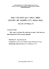 Chuyên đề Thực trạng và giải pháp đẩy mạnh công tác quản lý chất lượng sản phẩm, hàng hóa của UBND các huyện, thành phố