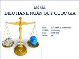 Đề tài Điều hành ngân quỹ quốc gia