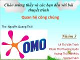 Đề tài Quan hệ công chúng - Nhãn hiệu Omo