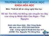 Đồ án Tìm hiểu hệ thống vận chuyển tro đáy của công ty Nhiệt điện Cao Ngạn - Thái Nguyên