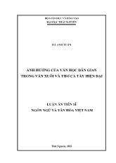 Luận án Ảnh hưởng của văn học dân gian trong văn xuôi và thơ ca Tày hiện đại