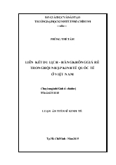 Luận án Liên kết du lịch - Hàng không giá rẻ trong hội nhập kinh tế quốc tế ở Việt Nam