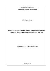 Luận án Nâng cao chất lượng xác định hướng sóng tới cho hệ thống vô tuyến tìm phương sử dụng dàn ăng ten