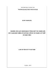 Luận án Nghiên cứu lực ngắn mạch tổng hợp tác dụng lên dây quấn máy biến áp khô bọc epoxy sử dụng lõi thép vô định hình