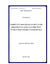 Luận án Nghiên cứu mối liên quan giữa vị trí khởi phát của rối loạn nhịp thất từ thất phải với điện tâm đồ bề mặt