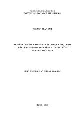 Luận án Nghiên cứu nâng cao tính chất cơ học và độ chậm cháy của compozit trên nền epoxy gia cường bằng vải thủy tinh