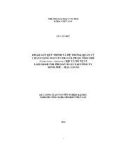 Luận văn Khảo sát quy trình và hệ thống quản lý chất lượng HACCP cho sản phẩm tôm thẻ (Litopenaeus vannamei) IQF và đê xuất làm giảm chi phí sản xuất tại Công ty Minh Phú - Hậu Giang