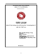 Tiểu luận Kinh tế thị trường, sản xuất hàng hóa- Xu hướng kinh tế mới của Việt Nam