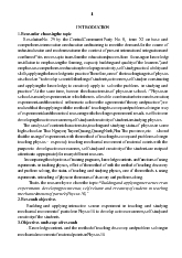 Tóm tắt Luận án Building and applying interactive screen experiment in developing positiveness, self-Reliance and creativity of students in teaching mechanical motion of particle (Physics 10)