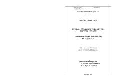 Tóm tắt Luận án Đánh giá công chức theo kết quả thực thi công vụ