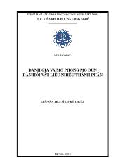 Tóm tắt Luận án Đánh giá và mô phỏng mô đun đàn hồi vật liệu nhiều thành phần