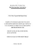 Tóm tắt Luận án Nghiên cứu đánh giá, khoanh vùng chất lượng không khí theo chỉ số AQI và đề xuất các giải pháp cải thiện chất lượng không khí thành phố Hà Nội