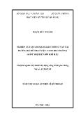Tóm tắt Luận án Nghiên cứu quy hoạch giao thông vận tải đường bộ đô thị ở Việt Nam theo hướng giảm nhẹ biến đổi khí hậu