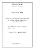 Tóm tăt Luận án Nghiên cứu xây dựng thuật toán điều khiển dự báo theo mô hình cho đối tượng phi tuyến liên tục