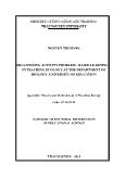 Tóm tăt Luận án Organnizing activity problem - based learning in teaching ecology at the department of biology, university of education