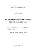 Tóm tắt Luận án Phân tích kết cấu dàn chịu tải trọng tĩnh theo sơ đồ biến dạng