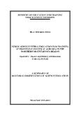 Tóm tắt Luận án Public service ethics education for trainees at provincial political schools in the northern mountainous region