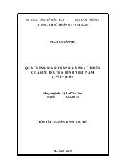 Tóm tắt Luận án Quá trình hình thành và phát triển của đài truyền hình Việt Nam (1970 - 2010)