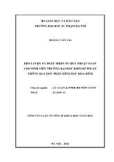 Tóm tắt Luận án Rèn luyện và phát triển tư duy thuật toán cho sinh viên trường đại học khối kĩ thuật thông qua học phần hình học họa hình