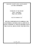 Tóm tắt Luận án Species composition of gobiidae and eleotridae and biological aspects of some commercial species distributed in the coastal areas of Ben Tre province