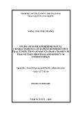 Tóm tắt Luận án Study on some epidemiological characteristics of lower reproductive tract infection of mountainous women in Thai Nguyen province and effect of intervention
