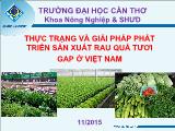 Đề tài Thực trạng và giải pháp phát triển sản xuất rau quả tươi GAP ở Việt Nam