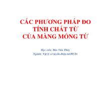 Các phương pháp đo tính chất từ của màng mỏng từ