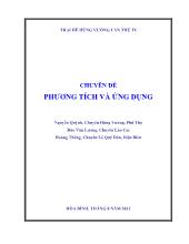 Chuyên đề Phương tích và ứng dụng