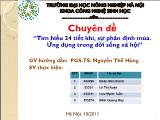 Chuyên đề Tìm hiểu 24 tiết khí, sự phân định mùa - Ứng dụng trong đời sống xã hội