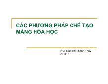 Đề tài Các phương pháp chế tạo màng hóa học