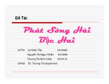 Đề tài Phát sóng hài bậc hai