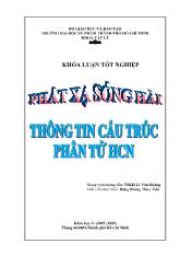 Đề tài Phát xạ sóng hài và thông tin cấu trúc phân tử HCN