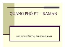 Đề tài Quang phổ ft - Raman