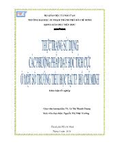 Đề tài Thực trạng sử dụng các phương pháp dạy học tích cực ở một số trường tiểu học tại TP Hồ Chí Minh