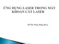 Đề tài Ứng dụng Laser trong máy khoan cắt laser