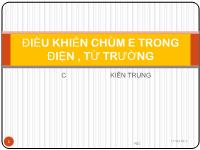 Điều khiển chùm e trong điện, từ trường