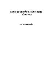 Hành động cầu khiến trong Tiếng Việt