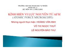 Kính hiển vi lực nguyên tử afm (atomic force microscope)