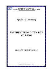 Luận văn Ẩm thực trong tùy bút Vũ Bằng