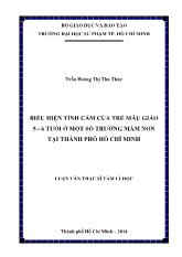 Luận văn Biểu hiện tình cảm của trẻ mẫu giáo 5 - 6 tuổi ở một số trường mầm non tại thành phố Hồ Chí Minh