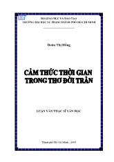 Luận văn Cảm thức thời gian trong thơ đời Trần